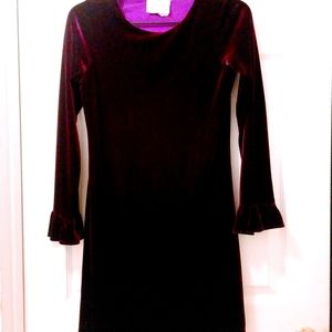 Dark Purple Velvet Dress